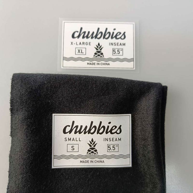 Custom Neck Size Tag-less Wash Care Label Heat Transfer Logos Custom Neck Size Tag-less Wash Care Label Heat Transfer Logos