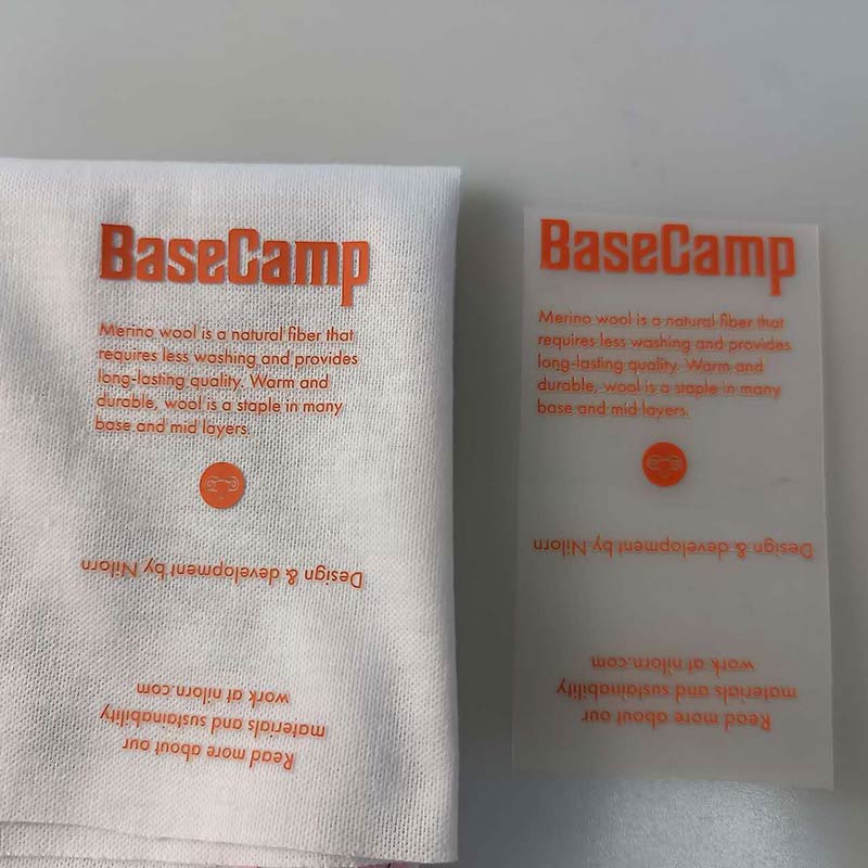 Custom Neck Size Tag-less Wash Care Label Heat Transfer Logos Custom Neck Size Tag-less Wash Care Label Heat Transfer Logos