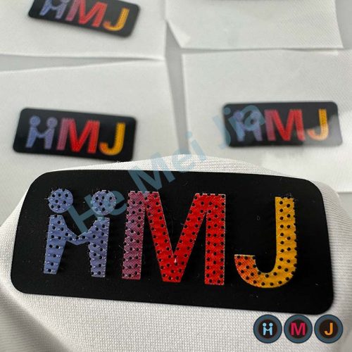 Silicone Printing Toothbrush Dots Iron on Badges