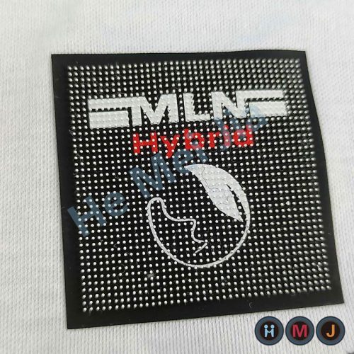 Silicone Printing Toothbrush Dots Iron on Labels