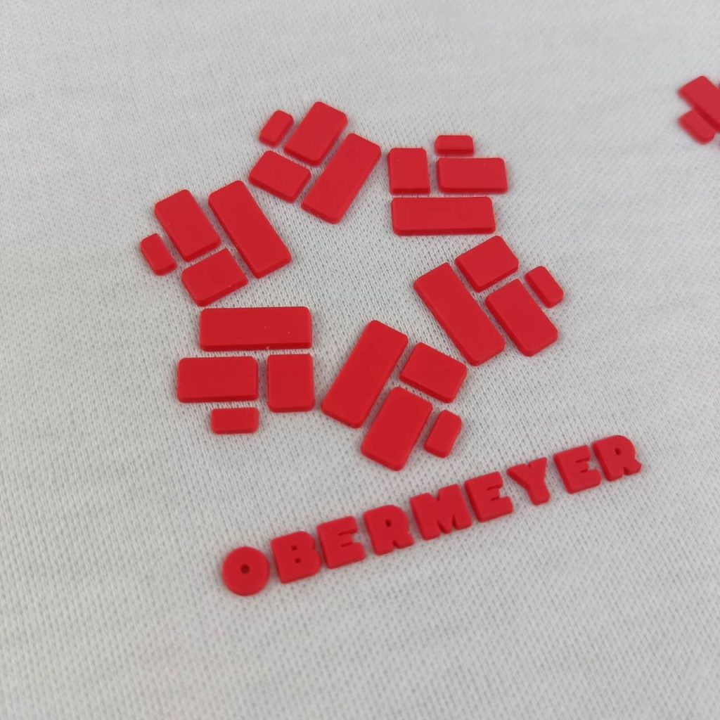 3D mould silicone iron on label 3D mould silicone iron on label