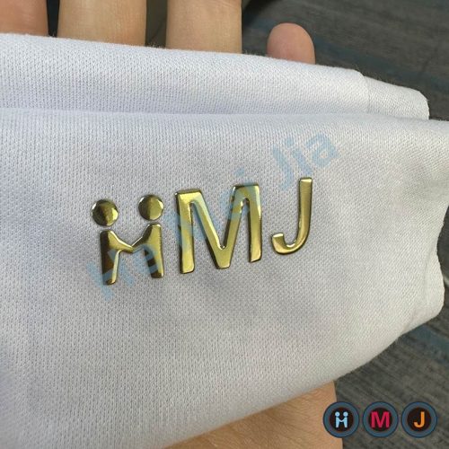 Gloden Plating Metallic Color TPU High Frequency Iron on Patches