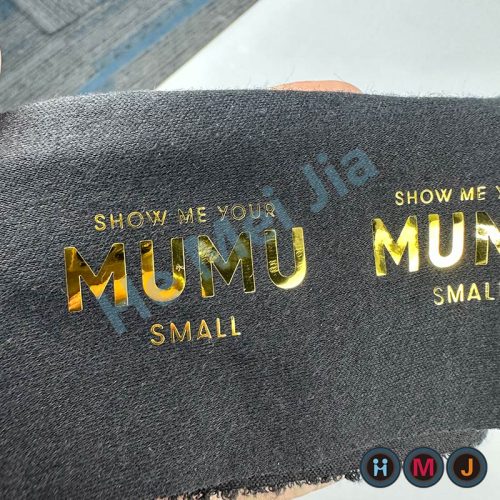 Golden Foil Laser Cutting Heat Transfer Labels