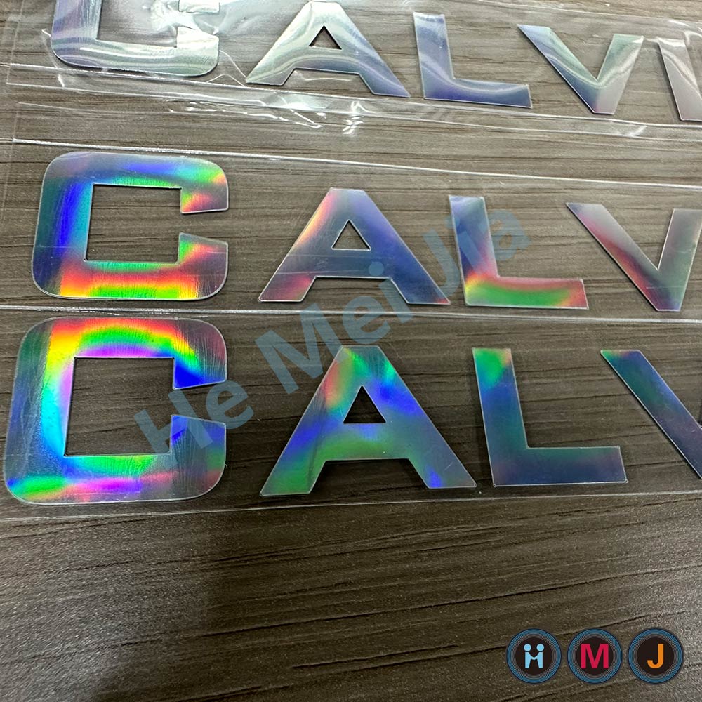 Iron on reflective hologram logo Iron on reflective hologram logo