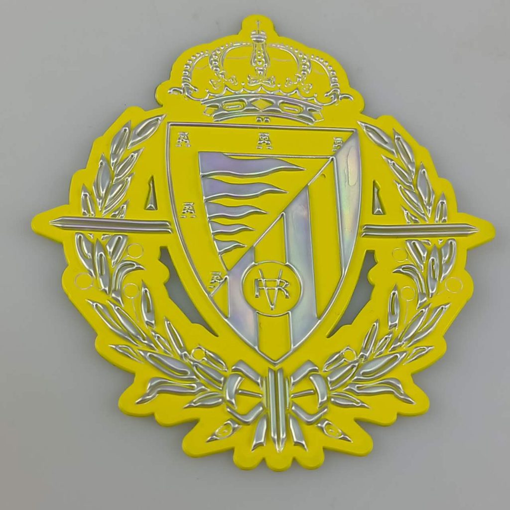 Metal Color Soft Embossed TPU HF Badges Metal Color Soft Embossed TPU HF Badges