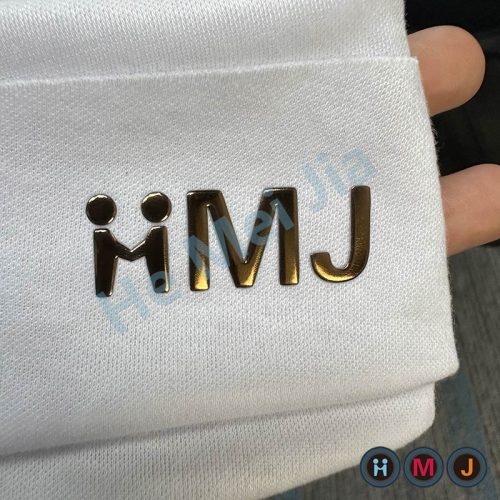 Plating Metallic Color TPU High Frequency Iron on Patches