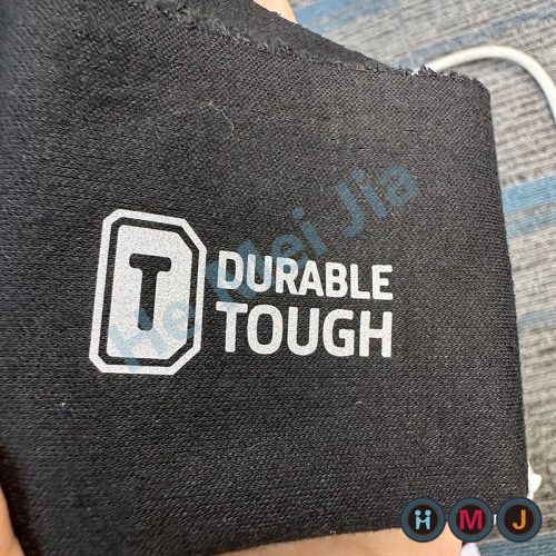 Silver Refelctive Laser Cutting Iron on Logos