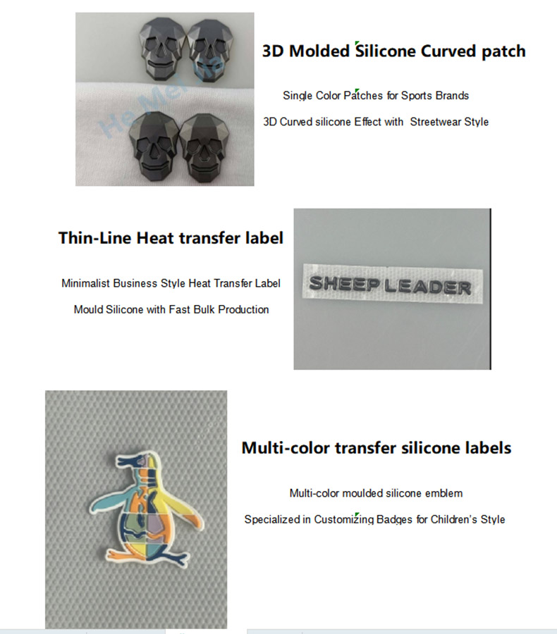 Silicone Transfer Labels and Patches Silicone Transfer Labels and Patches