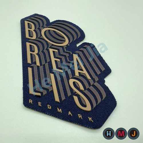 Twilll print silicone iron on patches
