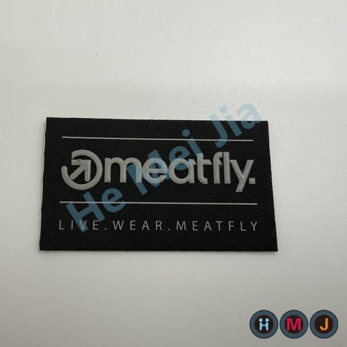 woven print silicone patches for clothing