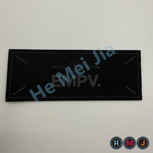 woven print silicone patches for clothing