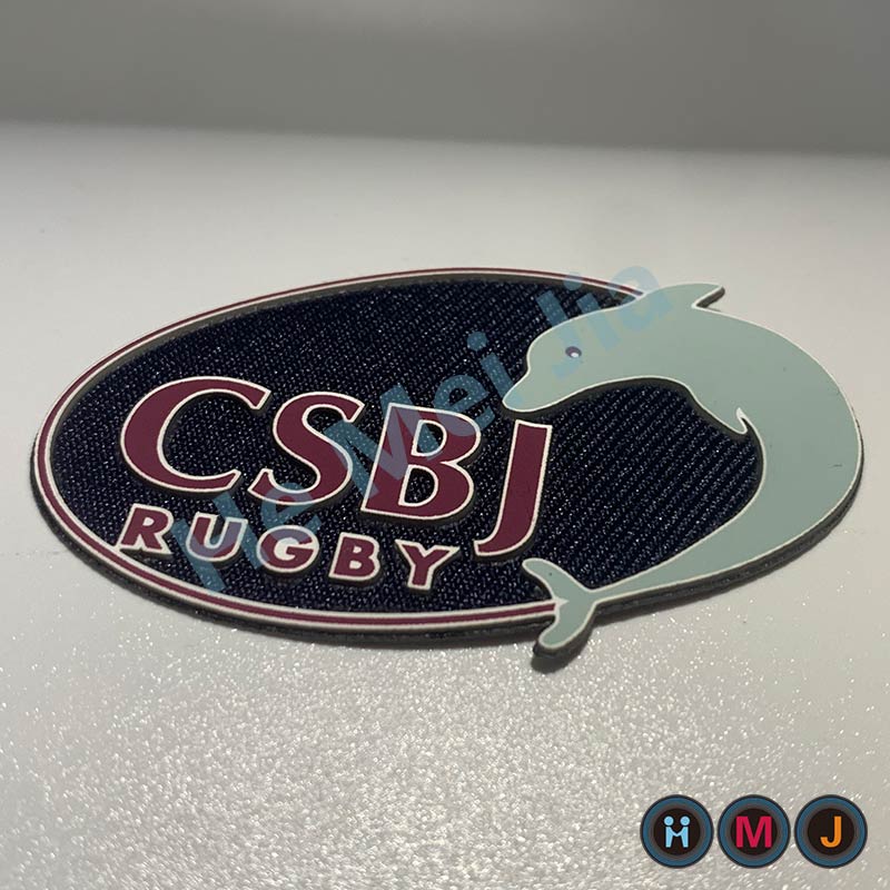 silicone logos for garments by heat transfer printing